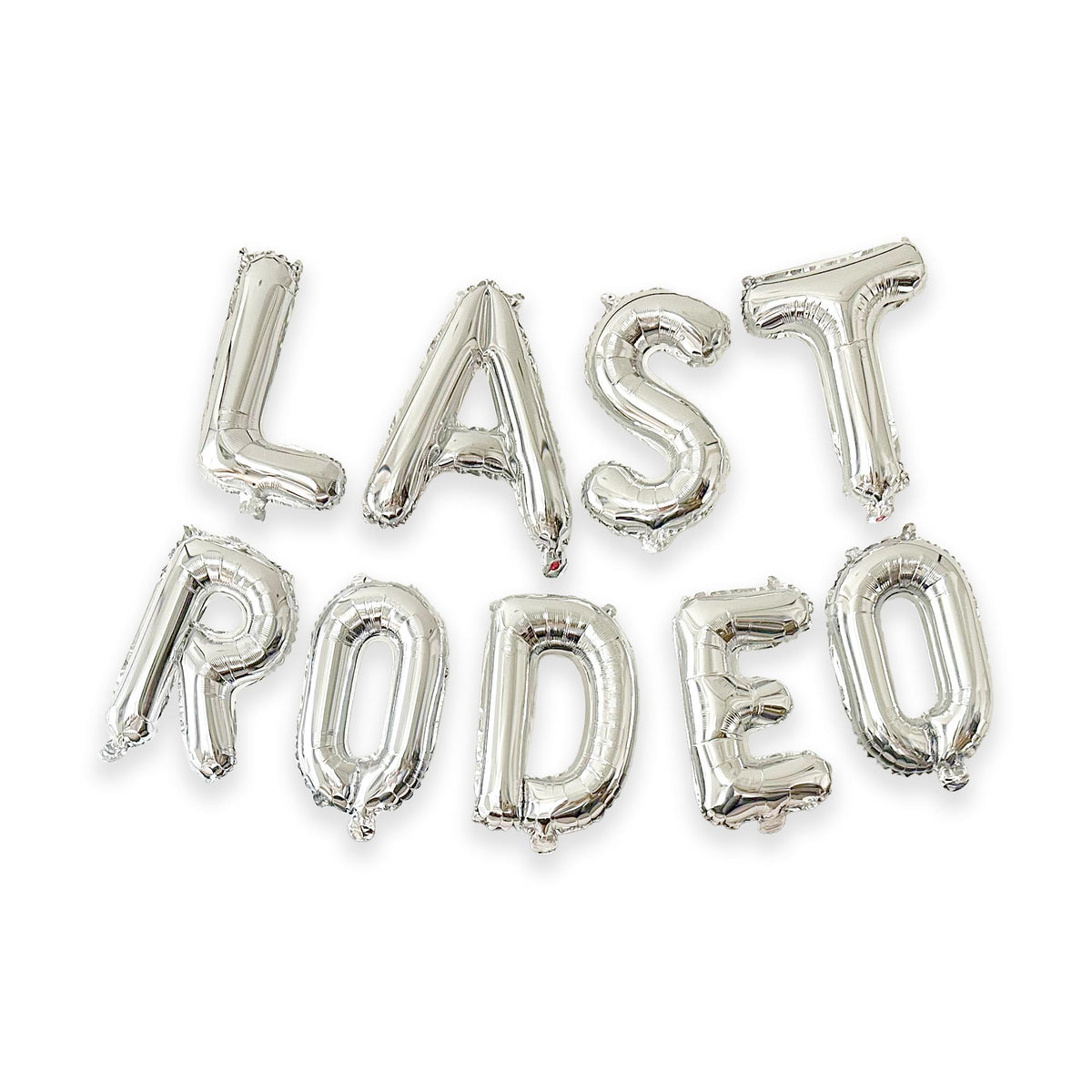 Last Rodeo Silver Foil Letter Balloons | Bachelorette Party Decorations ...